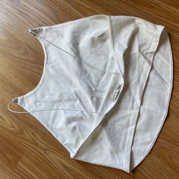 Zara White Crop Top - Picture 2 of 2